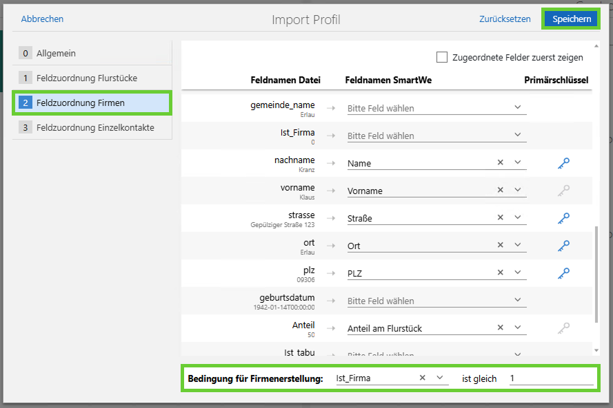 2.6. Import Profil_Feldzuordnung Flurstücke_Feldauswahl Firmen_Bedingung Firmenerstellung auswählen.png